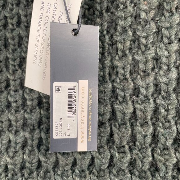 Plenty by Tracy Reese Chunky Knit Turtleneck Sweater Women's XL Green NEW - Picture 9 of 12